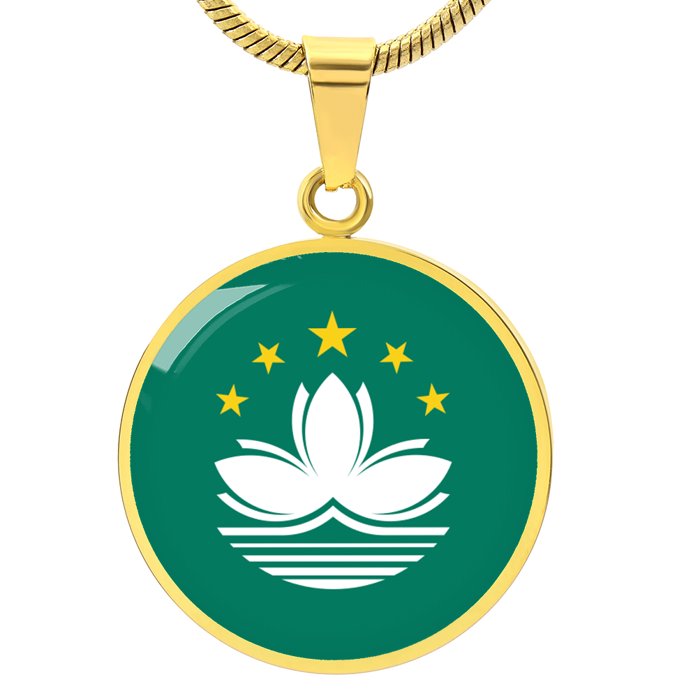 Macau Flag Pendant Necklace