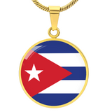 Cuba Flag Pendant Necklace