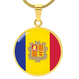 Andorra Flag Pendant Necklace