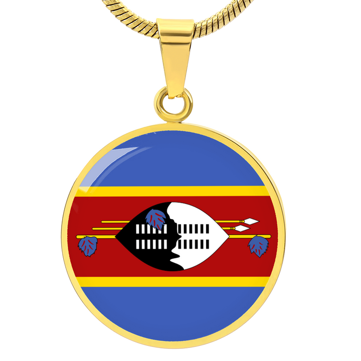 Swaziland Flag Pendant Necklace
