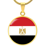 Egypt Flag Pendant Necklace