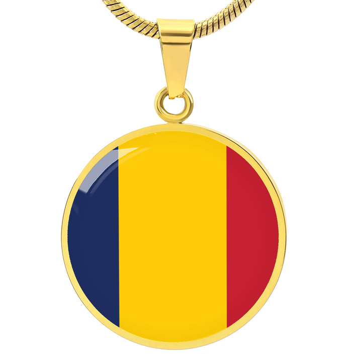 Chad Flag Pendant Necklace
