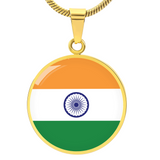 India Flag Pendant Necklace
