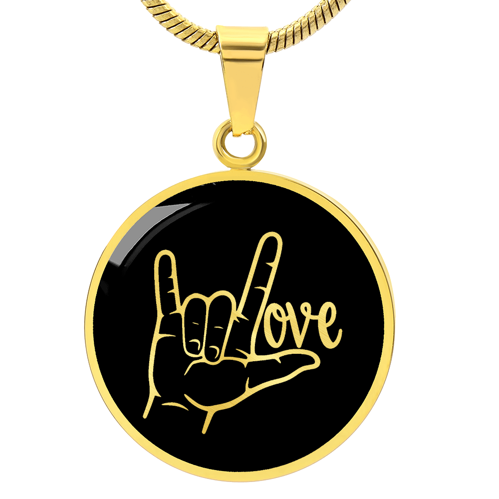 Love Sign Language Necklace
