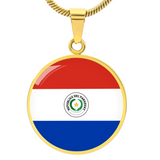 Paraguay Flag Pendant Necklace