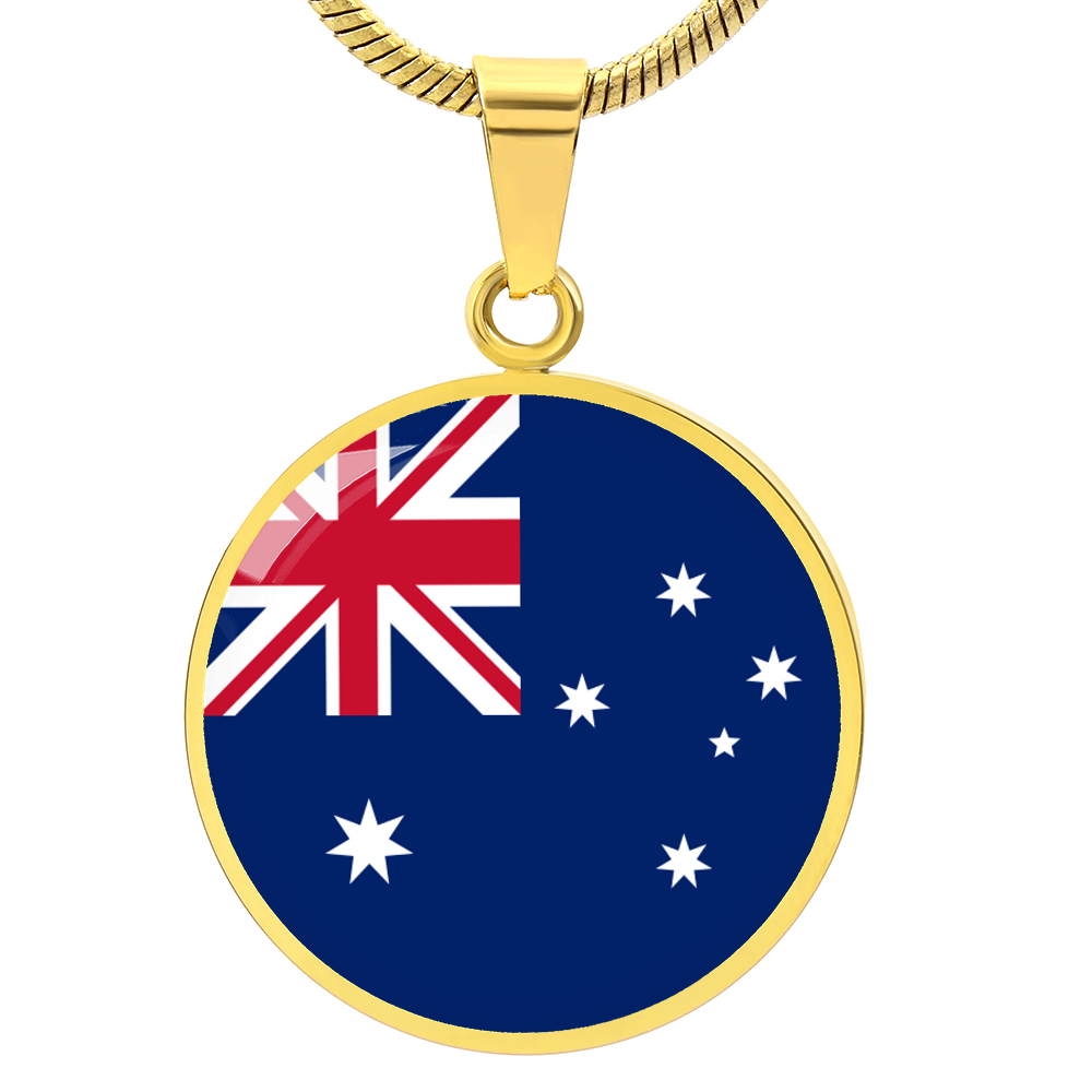 Australia Flag Pendant Necklace