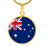 Australia Flag Pendant Necklace