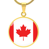Canada Flag Pendant Necklace