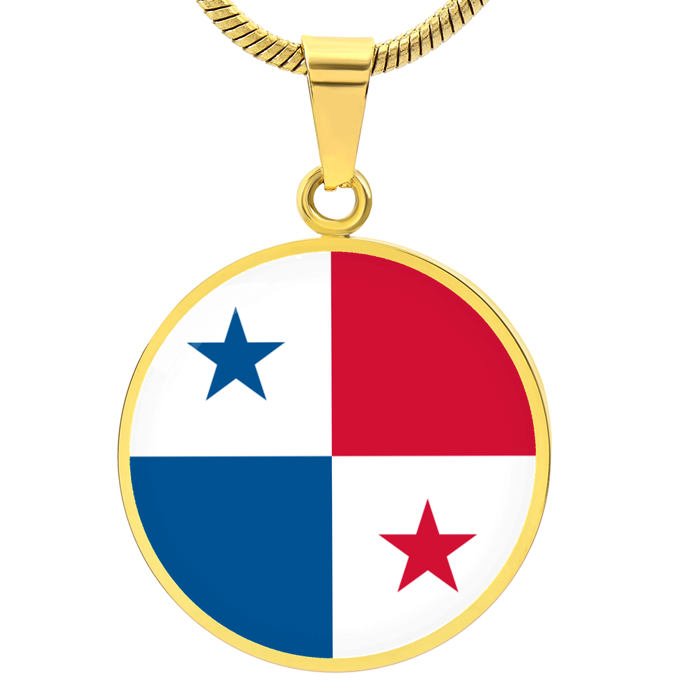 Panama Flag Pendant Necklace
