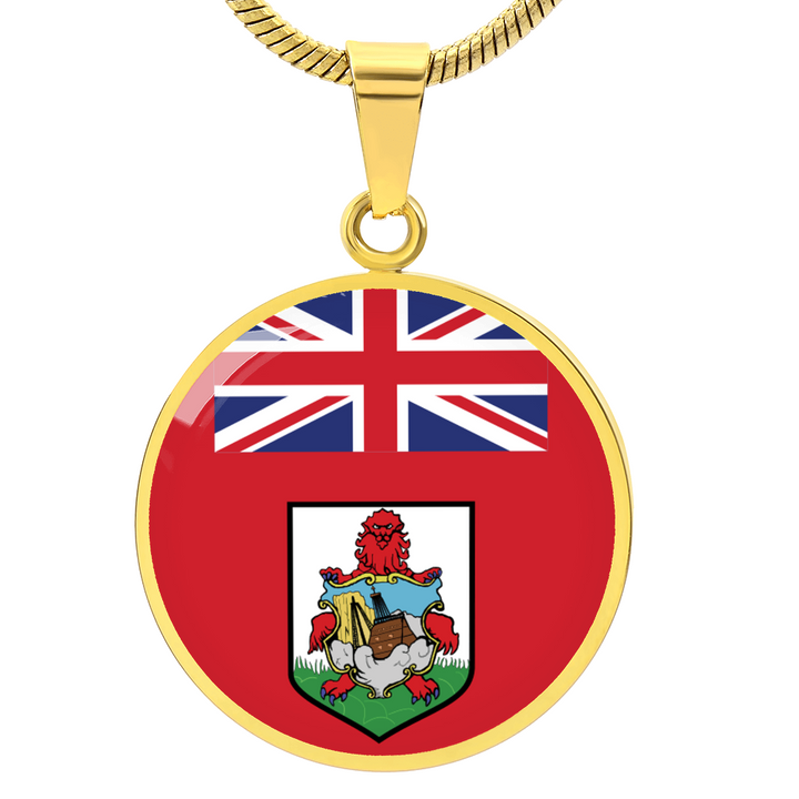 Bermuda Flag Pendant Necklace