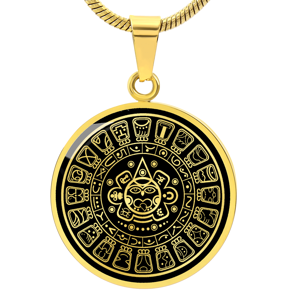 Mayan Calendar Necklace