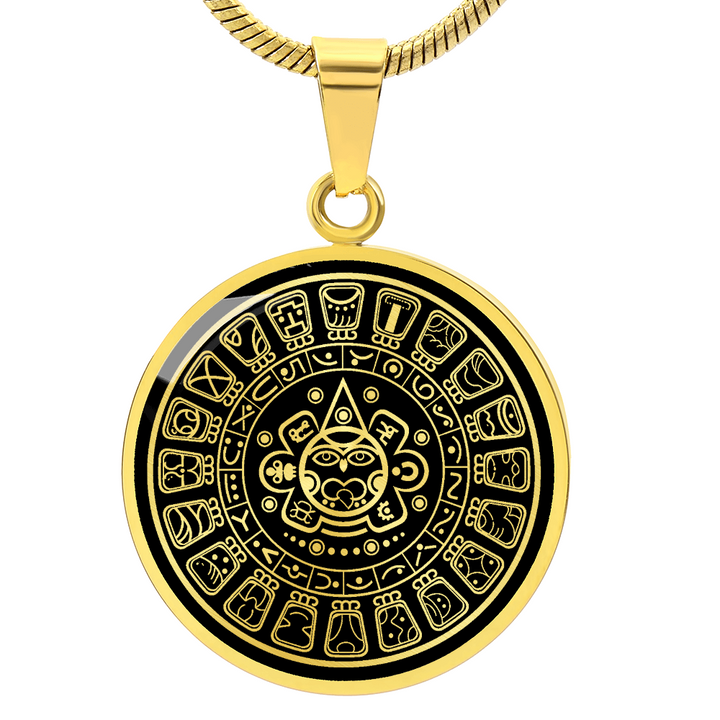 Mayan Calendar Necklace
