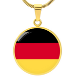 Germany Flag Pendant Necklace