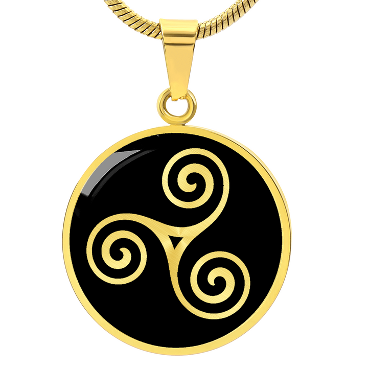 Celtic Triskele Balance Necklace