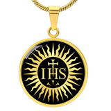 IHS Christogram Necklace