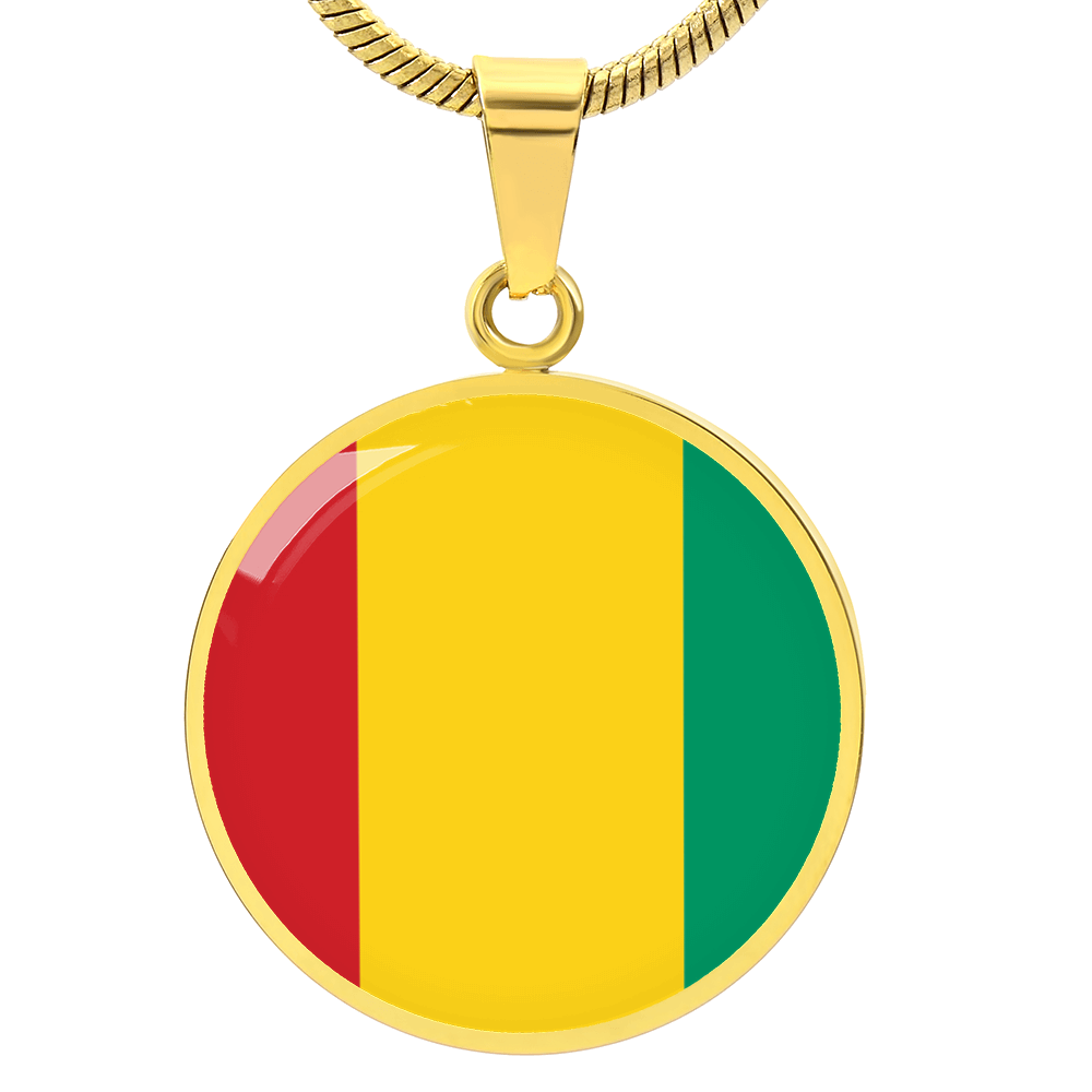 Guinea Flag Pendant Necklace