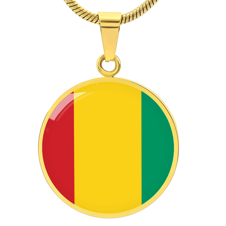 Guinea Flag Pendant Necklace