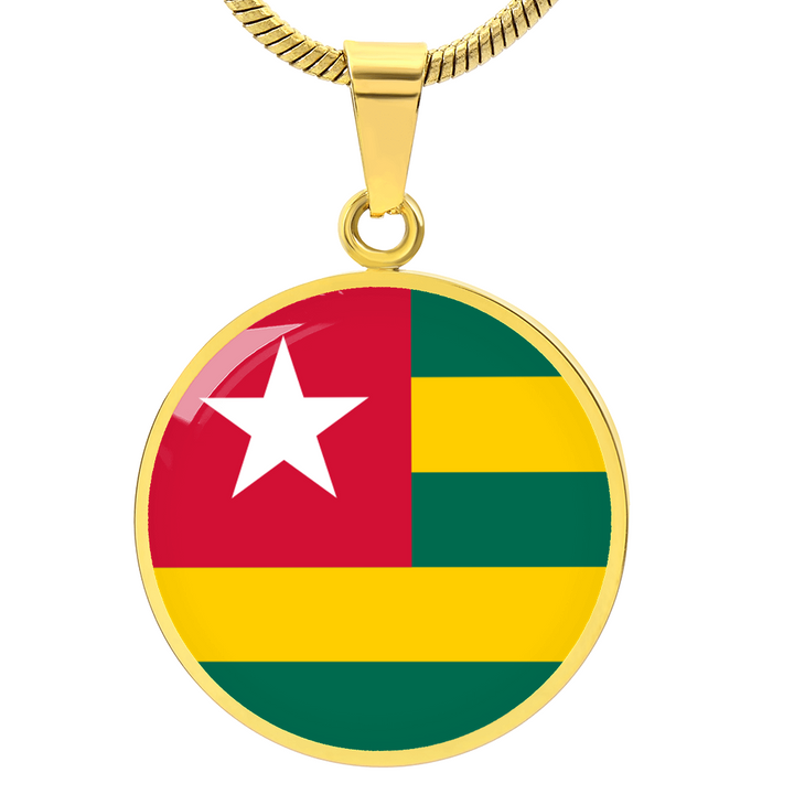 Togo Flag Pendant Necklace