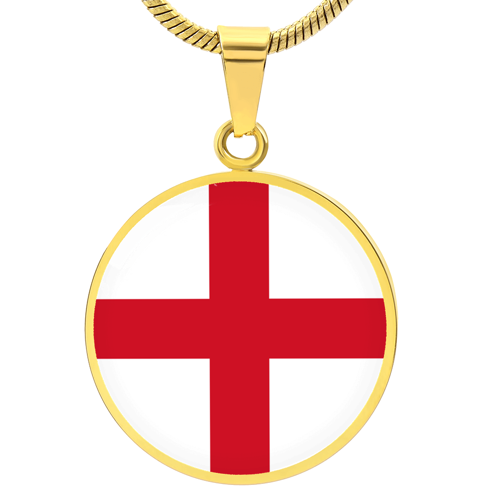 England Flag Pendant Necklace