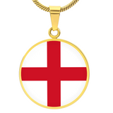England Flag Pendant Necklace