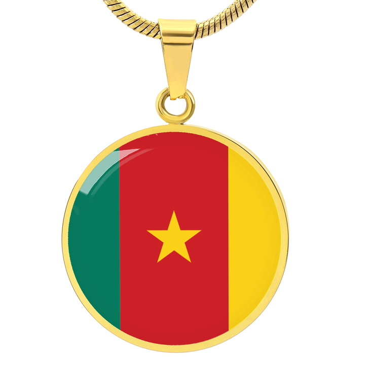 Cameroon Flag Pendant Necklace