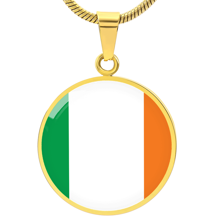 Ireland Flag Pendant Necklace
