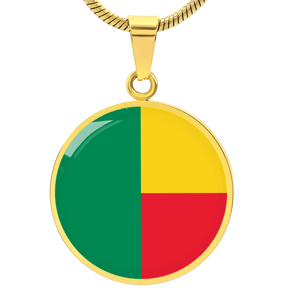 Benin Flag Pendant Necklace