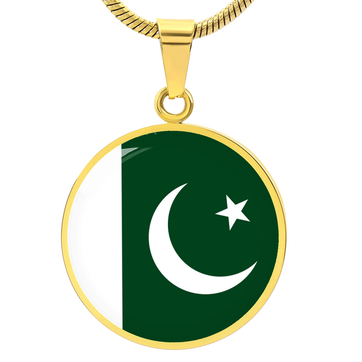 Pakistan Flag Pendant Necklace