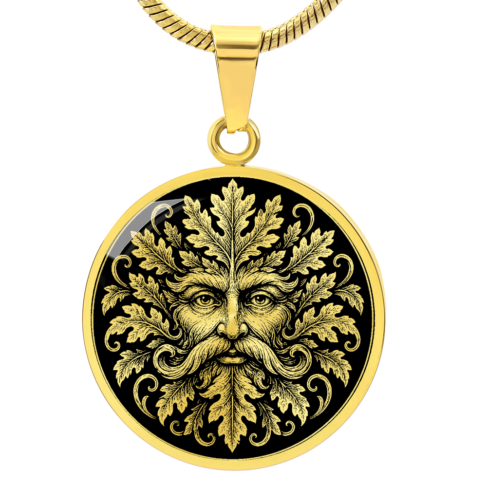 Green Man Nature Spirit Necklace