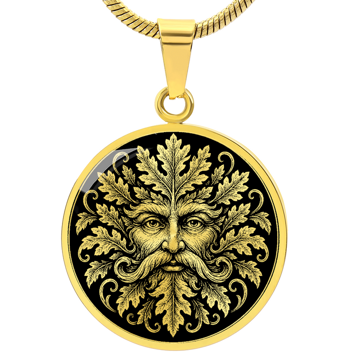 Green Man Nature Spirit Necklace
