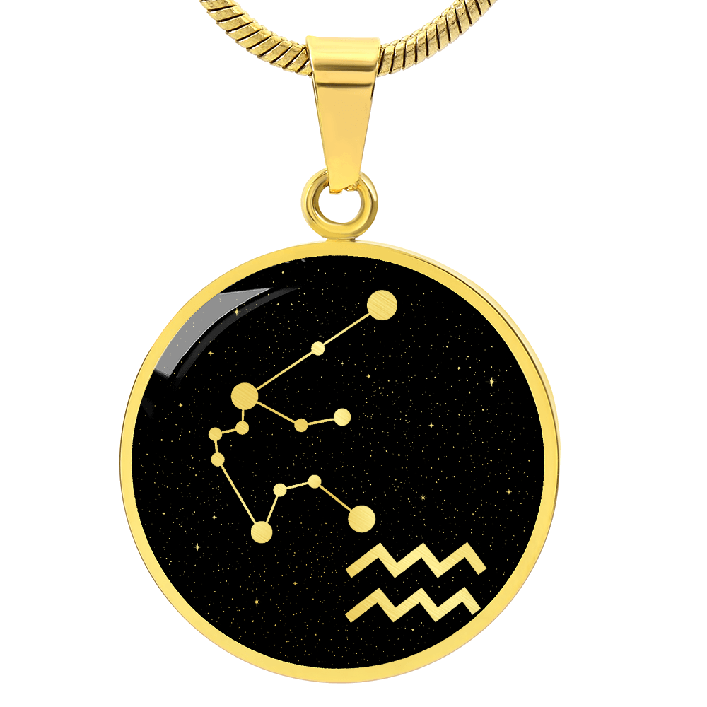 Aquarius Zodiac Necklace