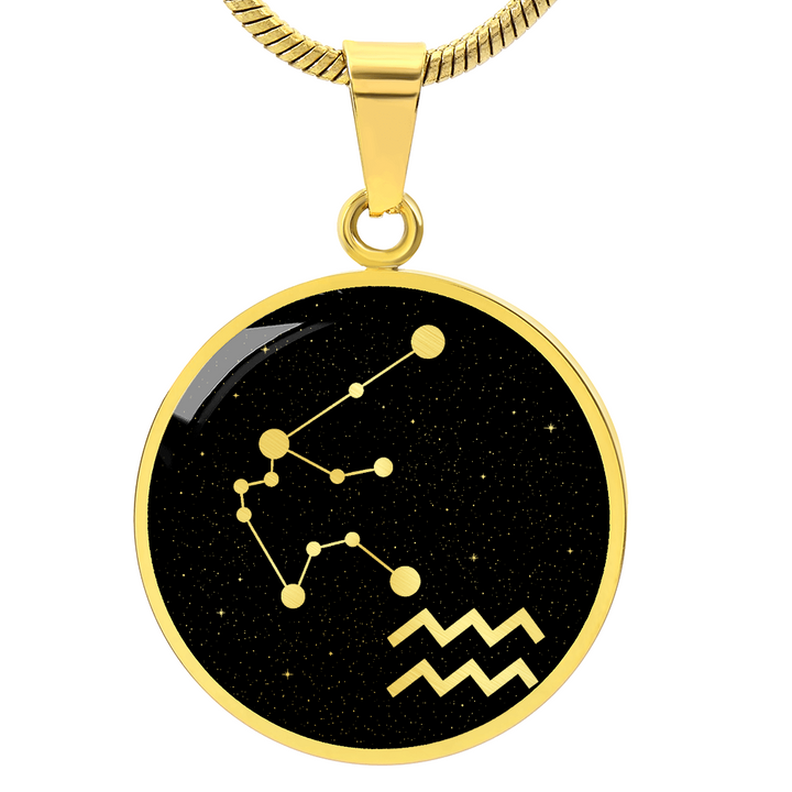 Aquarius Zodiac Necklace