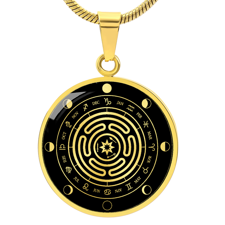 Zodiac Labyrinth Necklace
