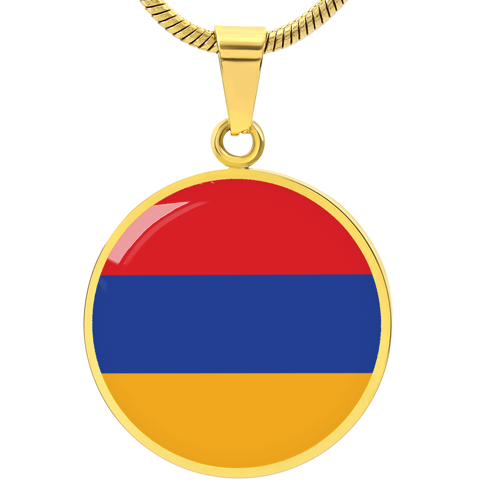 Armenia Flag Pendant Necklace