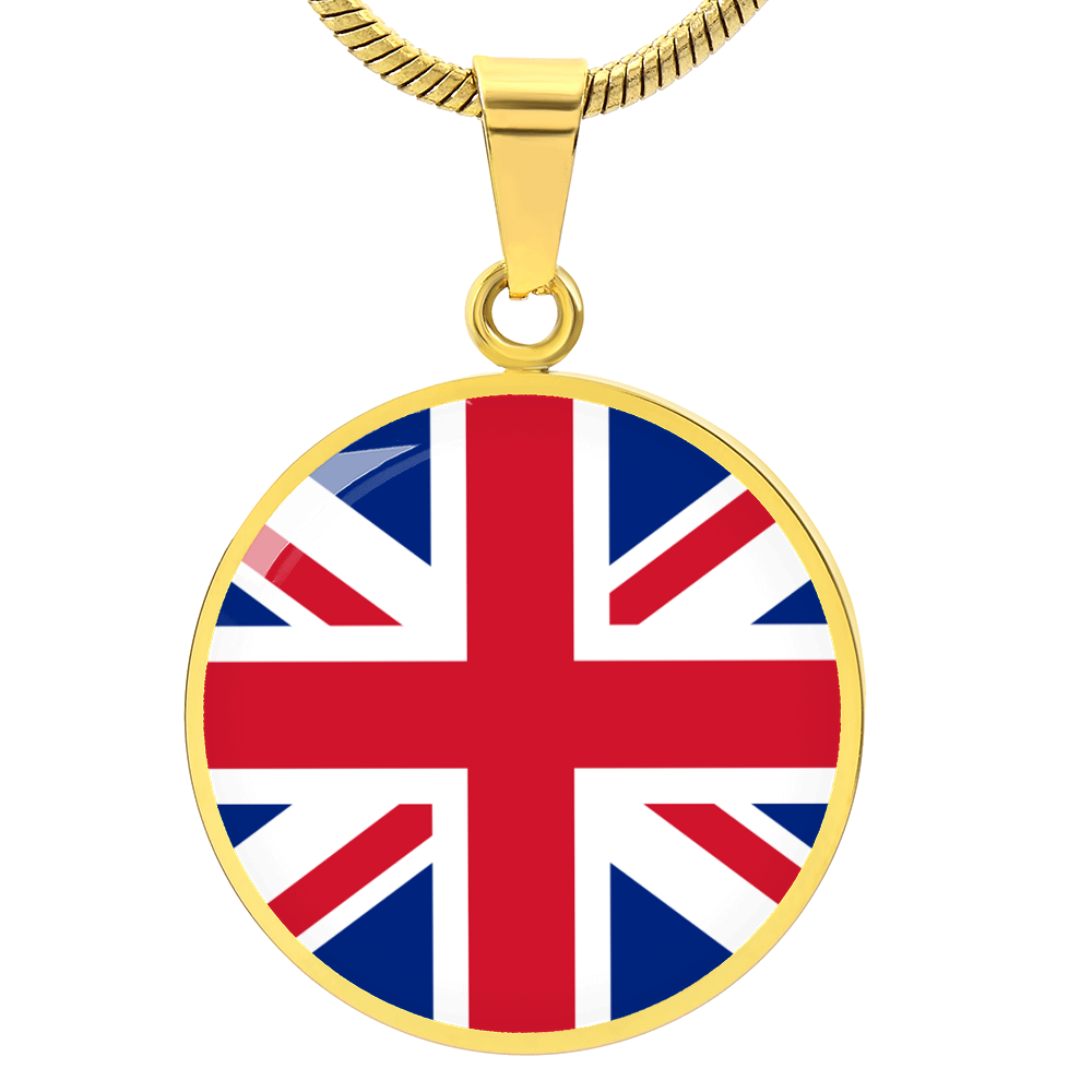 United Kingdom Flag Pendant Necklace