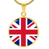 United Kingdom Flag Pendant Necklace