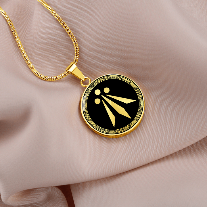 Triple Sun Symbol Necklace