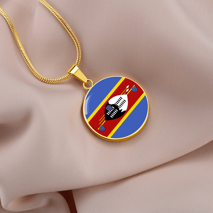 Swaziland Flag Pendant Necklace