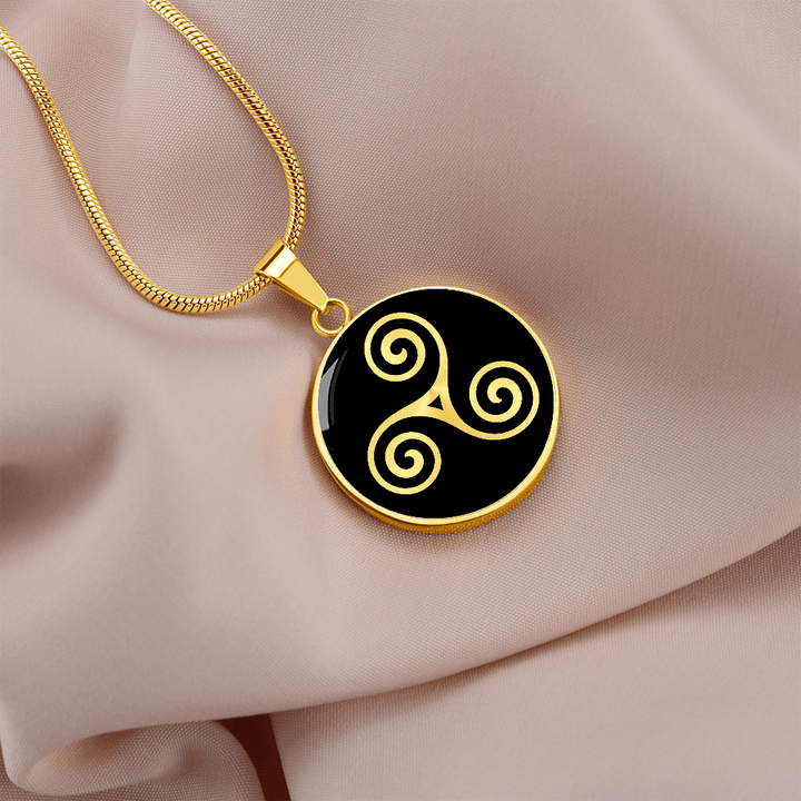 Celtic Triskele Balance Necklace