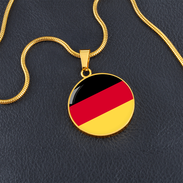 Germany Flag Pendant Necklace