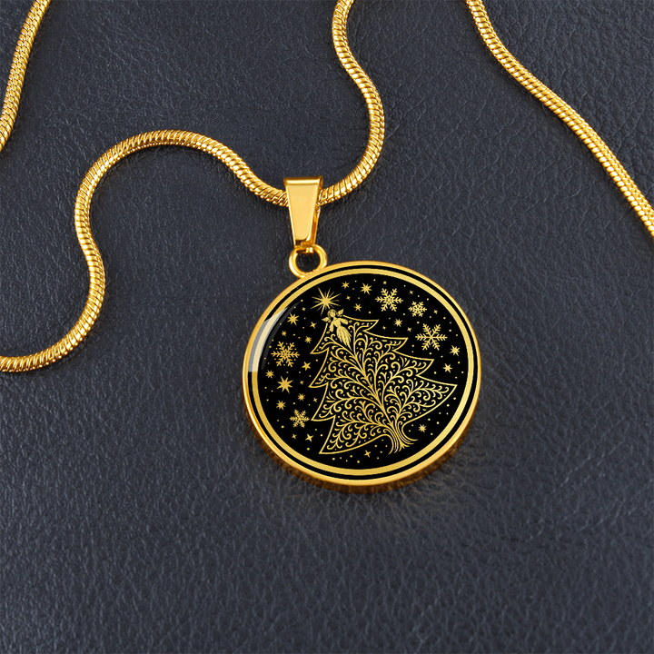 Angel Christmas Tree Necklace