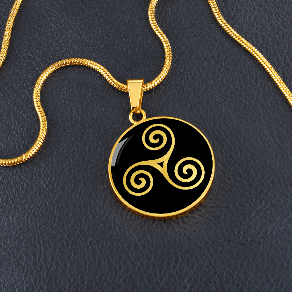 Celtic Triskele Balance Necklace