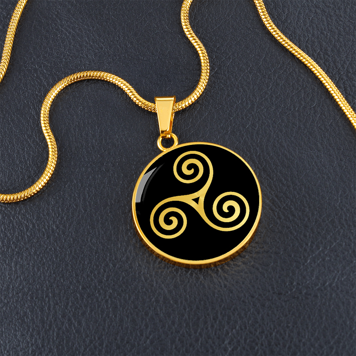 Celtic Triskele Balance Necklace