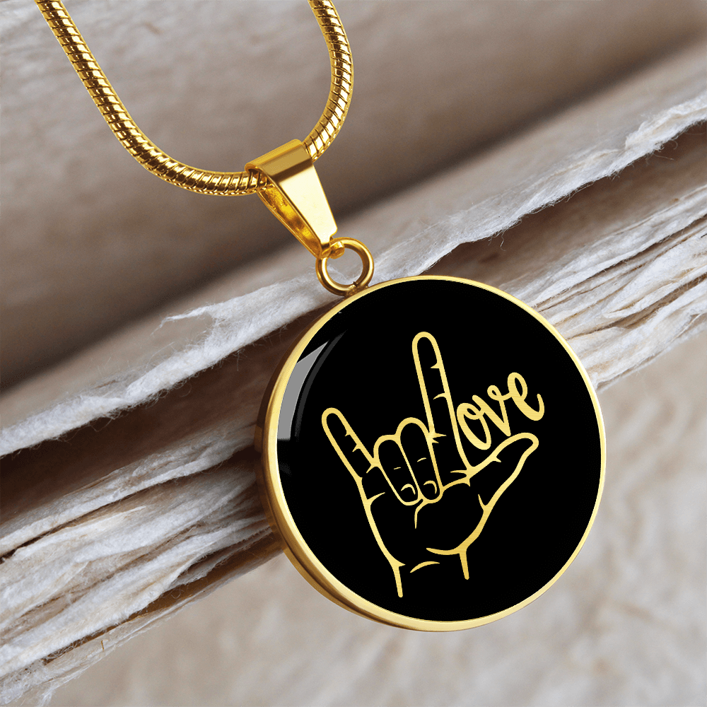 Love Sign Language Necklace