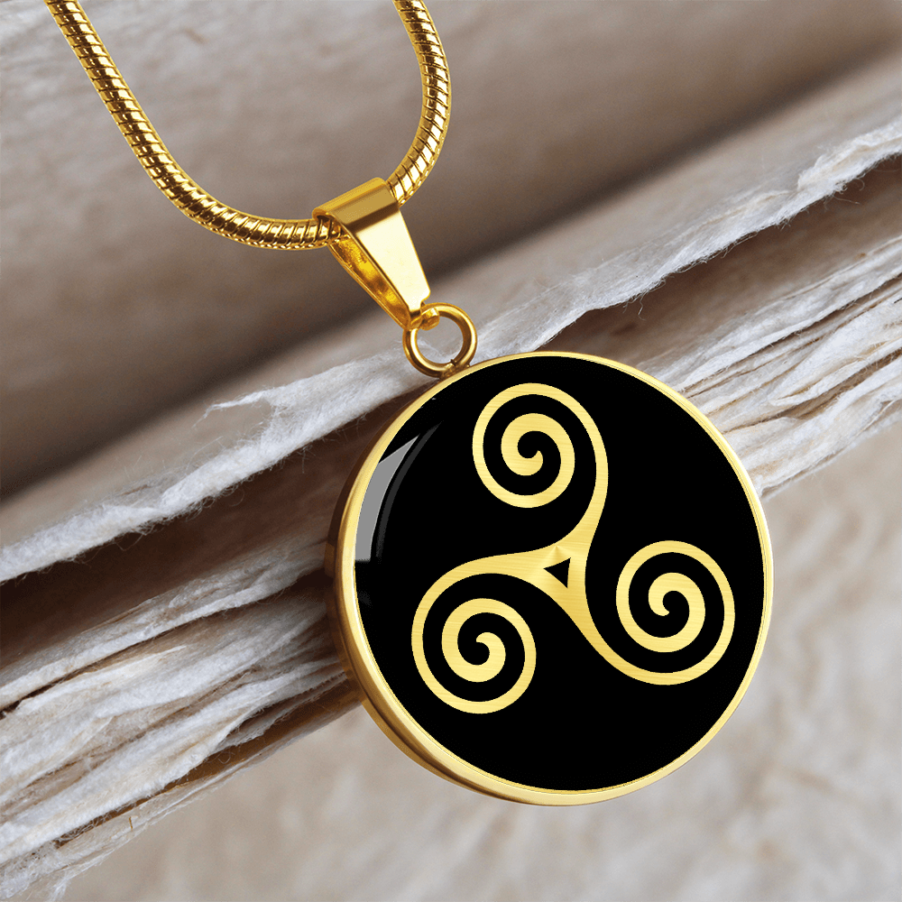 Celtic Triskele Balance Necklace