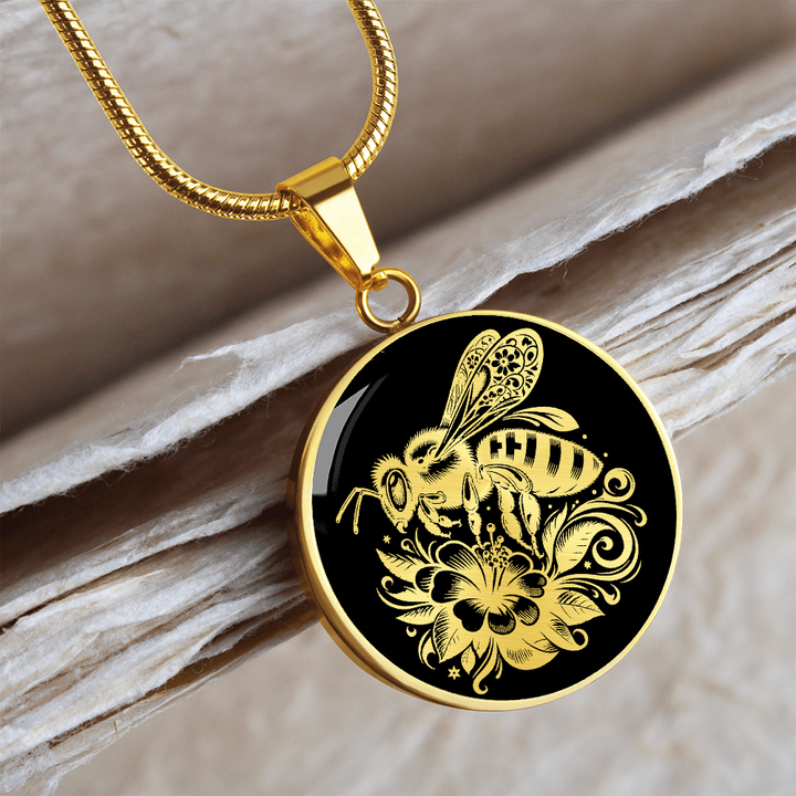 Golden Bee Necklace