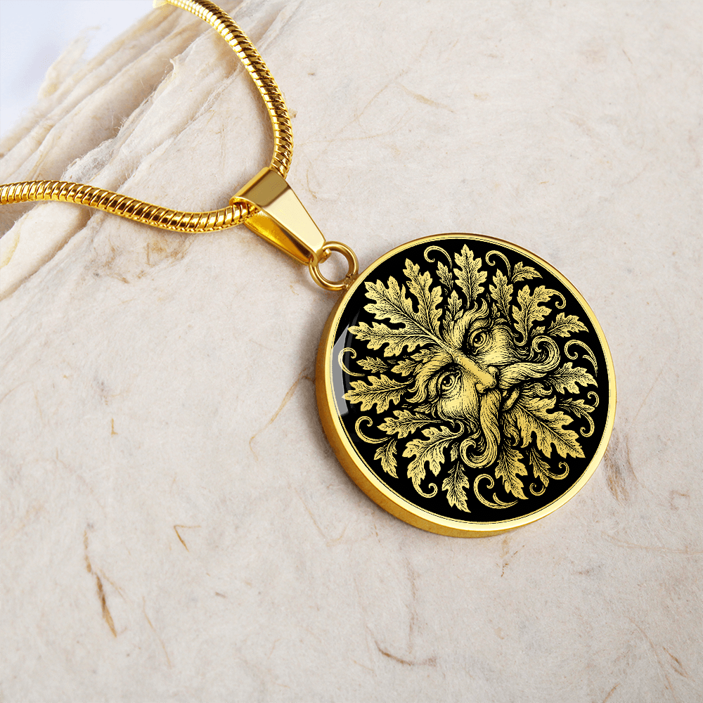 Green Man Nature Spirit Necklace