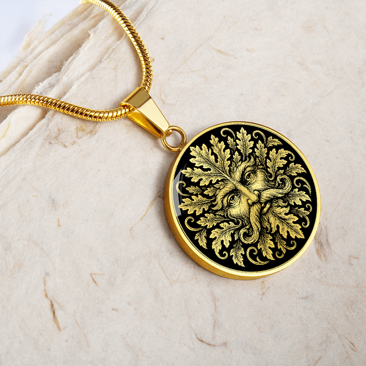 Green Man Nature Spirit Necklace