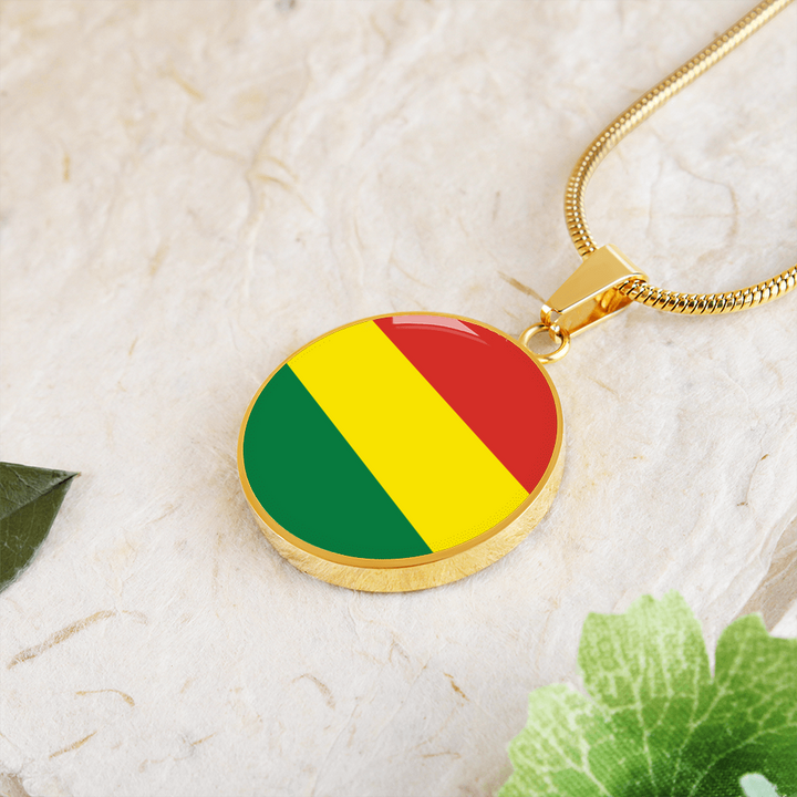 Bolivia Flag Pendant Necklace