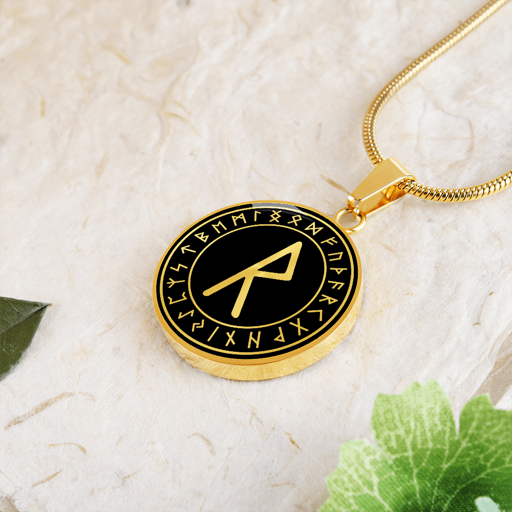 Raido Rune Viking Necklace